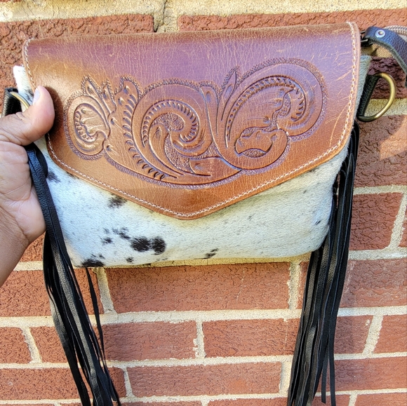 MYRA Cowhide Genuine leather bag - Picture 2 of 9
